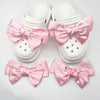 2PCS Fashion Bow Shoe Decor Gift Suitable For Sandals Decor Slippers Decor Birthday Party Shoe DIY Accessories (Shoes Not Included)