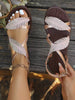Women's Bohemian Style Flat Sandals, Comfortable, Elegant, Fashionable, Casual And Versatile, New For Summer